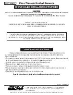 Preview for 1 page of Eagle DWP-1R-120 Operating And Installation Instructions