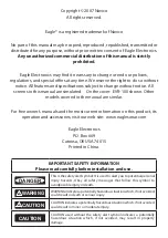 Preview for 2 page of Eagle EVR-100 Operation Instructions Manual