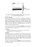 Предварительный просмотр 28 страницы Eagle FISHMARK 240 - ADDITIONAL Instructions Manual