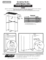 Предварительный просмотр 1 страницы Eagle Gowning Racks with Hanger Tube Assembly Instructions