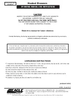 Eagle Heated Drawers Operating Manual And Instructions preview