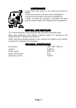 Preview for 4 page of Eagle L112CB Instructions Manual