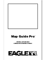 Preview for 1 page of Eagle Map Guide Pro Installation And Operation Instructions Manual