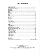 Preview for 2 page of Eagle Optima Operation Instruction Manual