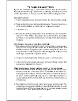 Preview for 28 page of Eagle Optima Operation Instruction Manual