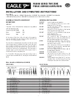 Preview for 1 page of Eagle PA5060E Installation And Operating Instructions Manual