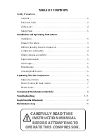 Preview for 3 page of Eagle Portable Electric/Gas Compressor Operating Instructions Manual