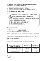 Preview for 6 page of Eagle Portable Electric/Gas Compressor Operating Instructions Manual