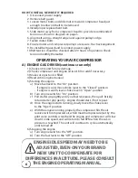 Preview for 8 page of Eagle Portable Electric/Gas Compressor Operating Instructions Manual