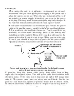 Preview for 21 page of Eagle Strata 128 Portable Installation And Operation Instructions Manual