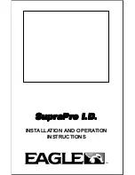 Eagle SUPRAPRO I.D. Installation And Operation Instructions Manual preview