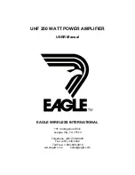 Предварительный просмотр 1 страницы Eagle UHF 250 WATT POWER AMPLIFIER User Manual