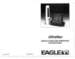 Eagle UltraNav Installation And Operation Instructions Manual preview