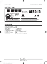 Preview for 16 page of Eagletone AERO15 User Manual