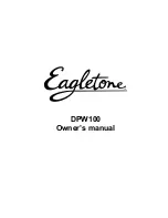 Preview for 26 page of Eagletone DPW 100 Owner'S Manual