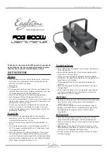 Preview for 3 page of Eagletone FOG 800W User Manual