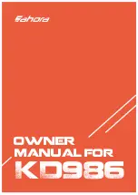 Preview for 1 page of Eahora KD986 Owner'S Manual