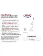 Preview for 1 page of Earlex 950 Care And Use Instructions