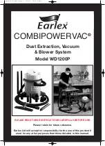 Earlex COMBIPOWERVAC WD1200P Manual предпросмотр