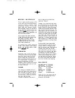 Preview for 4 page of Earlex CombiSpray WDACC18 Operating Instructions Manual