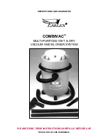 Earlex CombiVac WD1000 Instructions Manual preview