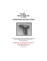 Preview for 1 page of Earlex HEAT GUN KIT HG 1800K Operating Instructions Manual