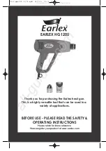 Preview for 1 page of Earlex HG1200 Operating Instructions