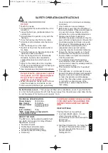 Preview for 2 page of Earlex HG15 Operating Instructions