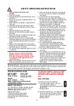 Preview for 2 page of Earlex HG1500 Operating Instructions