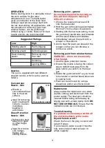 Preview for 3 page of Earlex HG1500 Operating Instructions