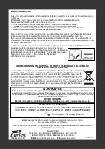 Preview for 4 page of Earlex HG1500 Operating Instructions