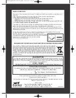Preview for 4 page of Earlex HG20 Operating Instructions