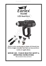 Earlex HG2000 Operating Instructions Manual preview