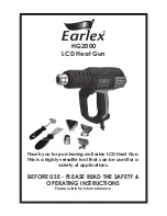 Earlex HG2000 Safety & Operating Instructions Manual preview