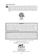 Preview for 10 page of Earlex HG2000 Safety & Operating Instructions Manual