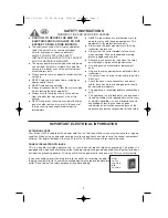 Предварительный просмотр 2 страницы Earlex HV3000 Operating Instructions Manual