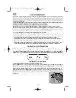 Preview for 14 page of Earlex HV3000 Operating Instructions Manual
