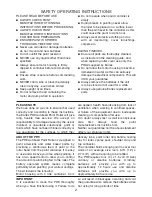 Preview for 2 page of Earlex PR9 Operating Instructions Manual