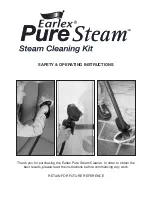 Earlex Pure Steam Pure Steam Cleaner Safety And Operating Instructions Manual preview