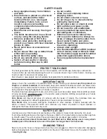 Preview for 2 page of Earlex Pure Steam Pure Steam Cleaner Safety And Operating Instructions Manual