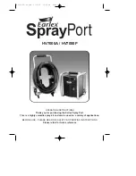 Earlex Spray Port HV7000A Operating Instructions Manual предпросмотр