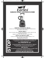 Earlex Spray Station HV5500 Operating Instructions Manual preview