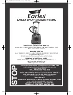 Earlex Spray Station HV5500 Operating Instructions Manual предпросмотр