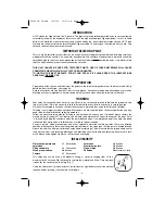 Preview for 4 page of Earlex SPRAY STATION PRO HV 5000 Operating Instructions Manual