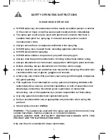Предварительный просмотр 2 страницы Earlex SPRAY STATION Operating Instructions Manual