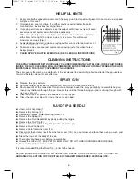 Preview for 6 page of Earlex SPRAY STATION Operating Instructions Manual