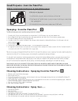 Preview for 13 page of Earlex SPRAYSTATION GEMINI Operating Instructions Manual