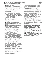 Предварительный просмотр 3 страницы Earlex spraystation hv1900kr Operating Instructions Manual