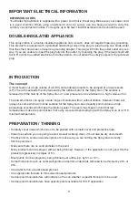 Preview for 5 page of Earlex SprayStation HV2901P Operating Instructions Manual