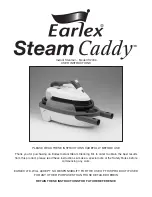 Preview for 1 page of Earlex STEAM CADDY IS 2000 User Instructions